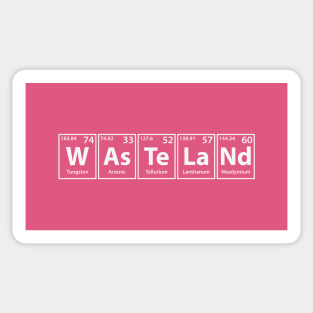 Wasteland (W-As-Te-La-Nd) Periodic Elements Spelling Sticker
